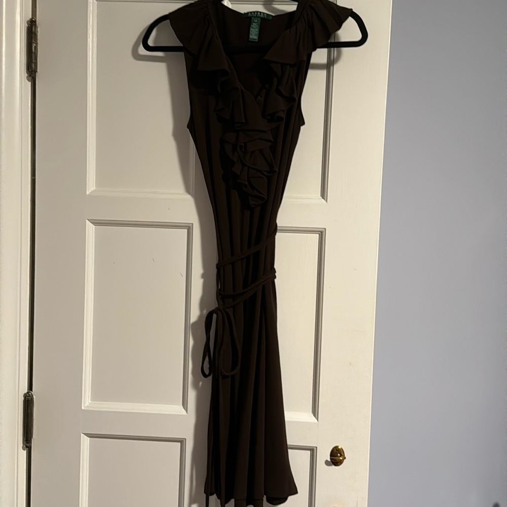 Ralph lauren dark brown dress xs